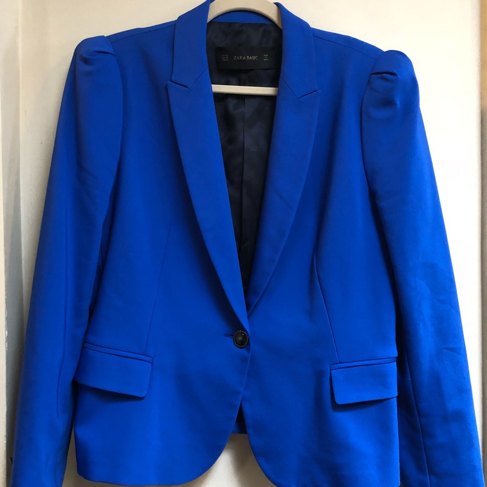 Electric Blue Blazer, Zara - XL
